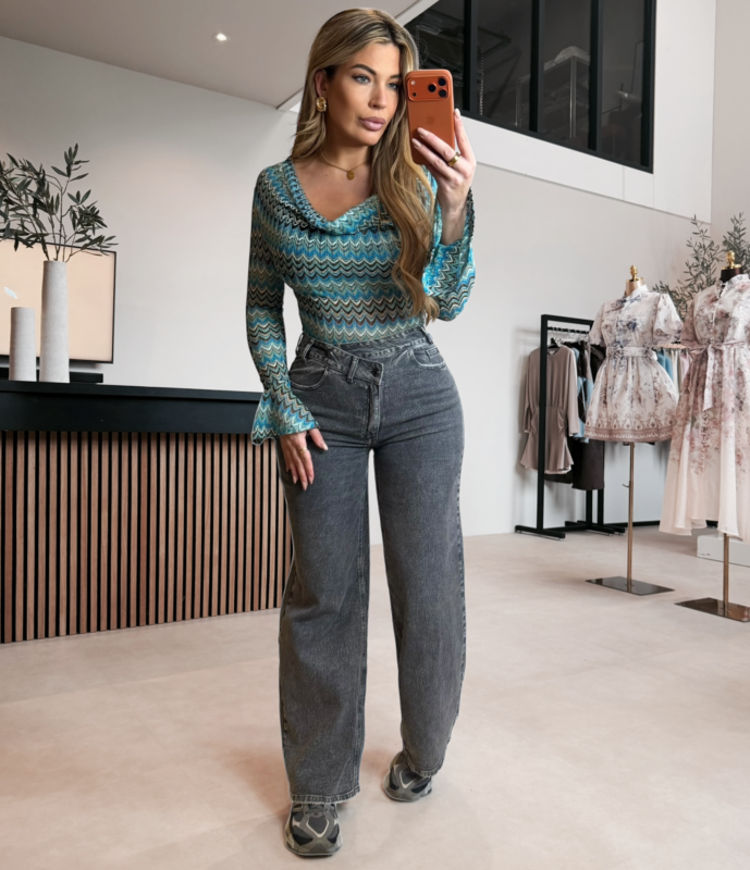 Zigzag Elize top - Blue