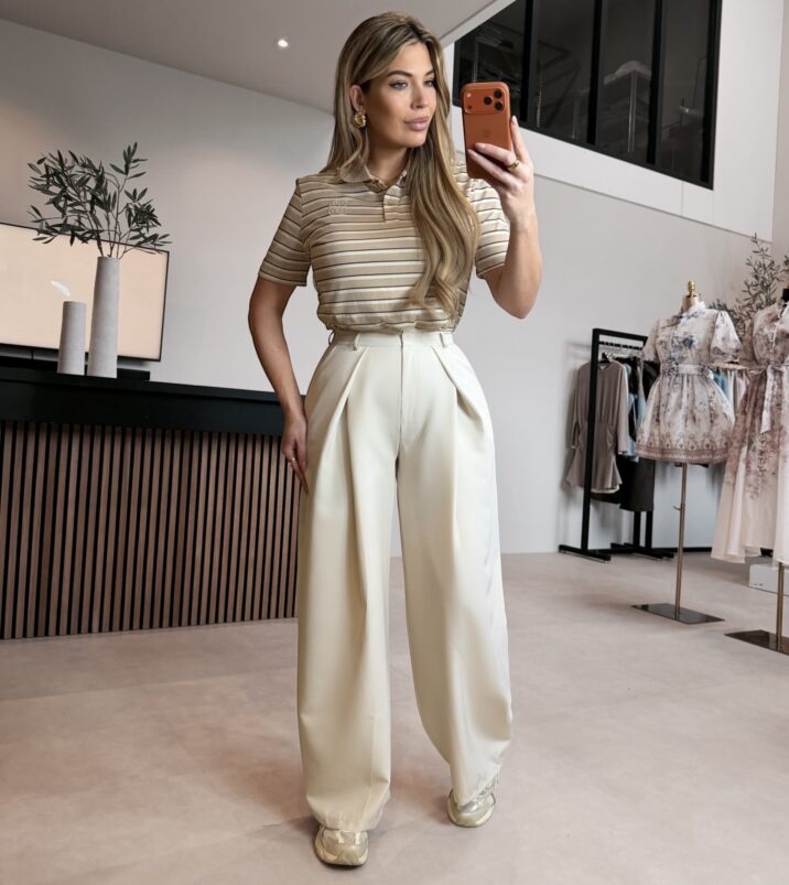 Muse wide pantalon - Beige