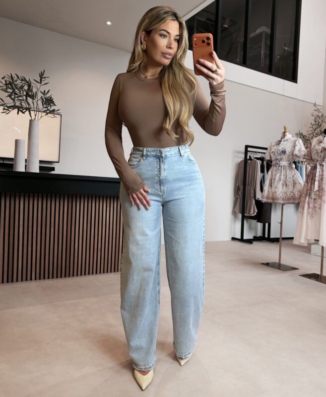 Skins long sleeve body - Brown/Camel