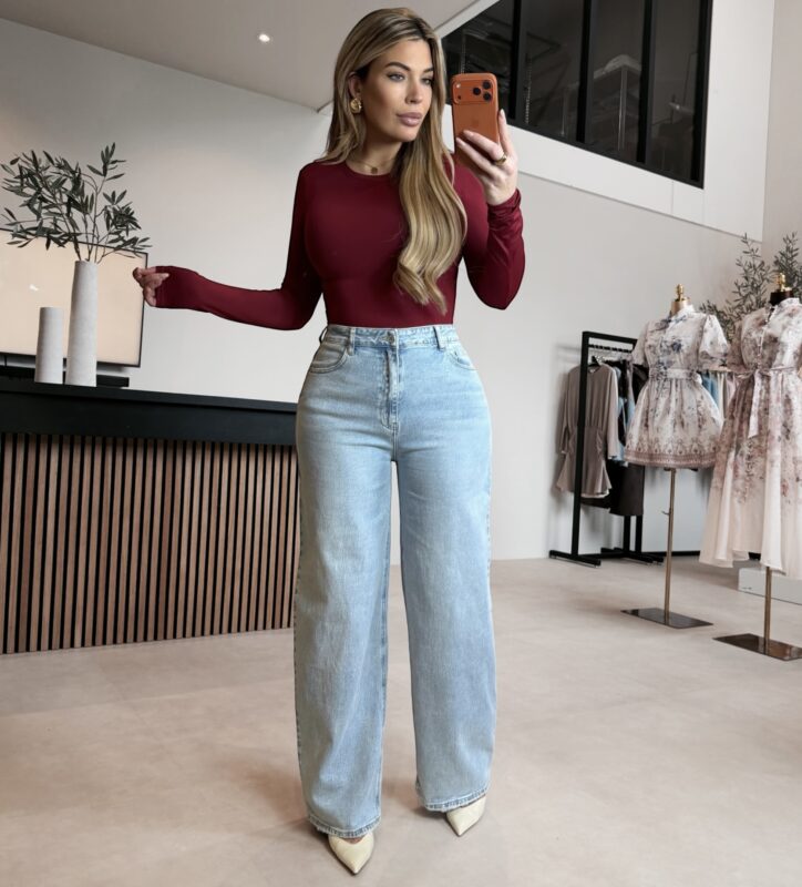 Skins long sleeve body - Bordeaux