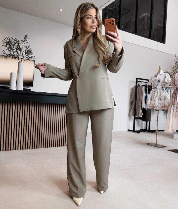Victoria oversized blazer - Taupe