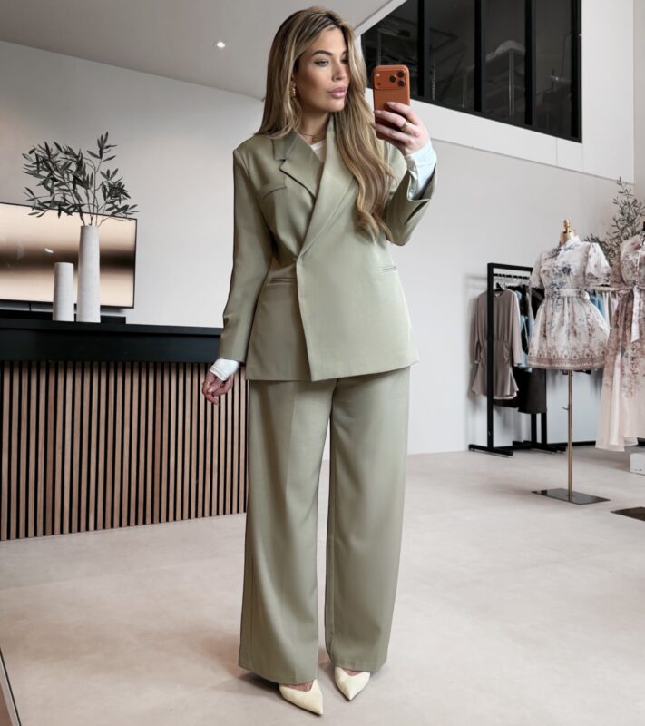 Victoria oversized blazer - Matcha