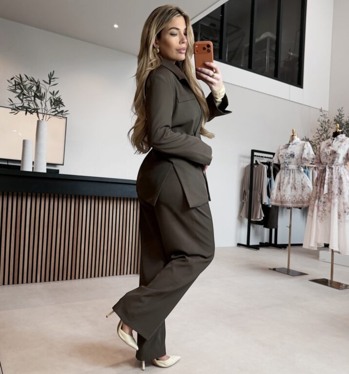 Victoria oversized blazer - Choco