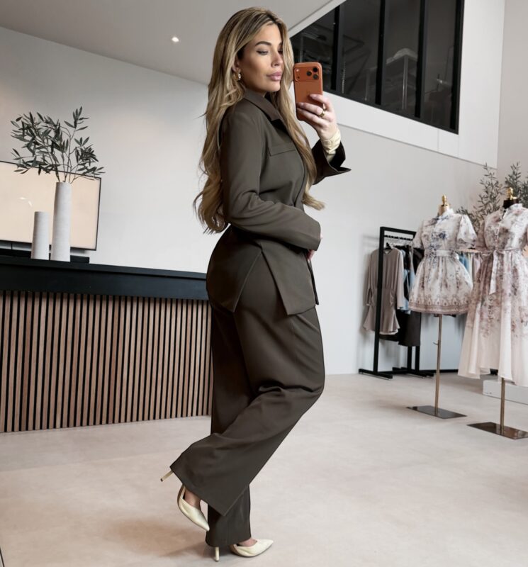 Victoria oversized blazer - Choco