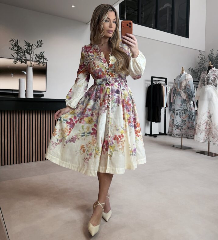 Saint-Tropez dress - Beige/Purple