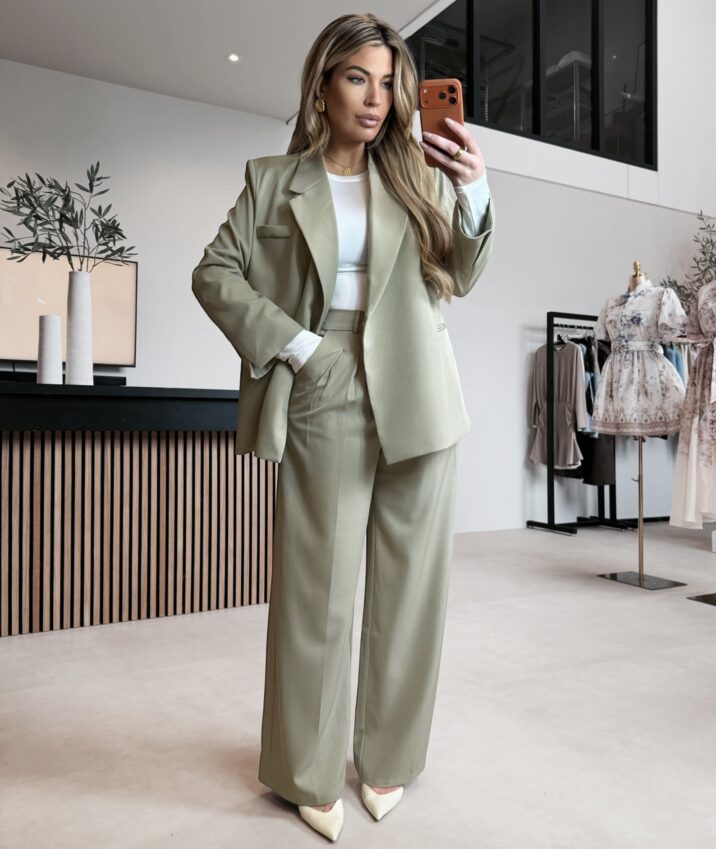 Victoria oversized blazer - Matcha