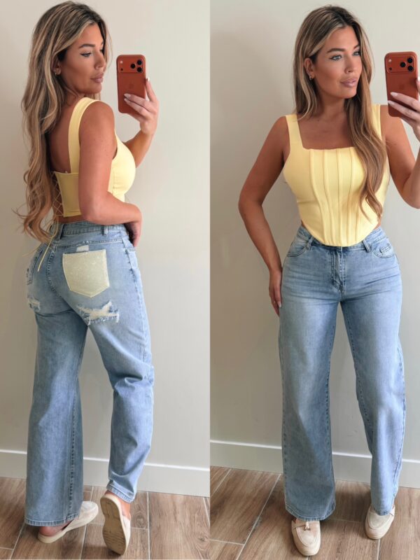Cassie corset top - Yellow
