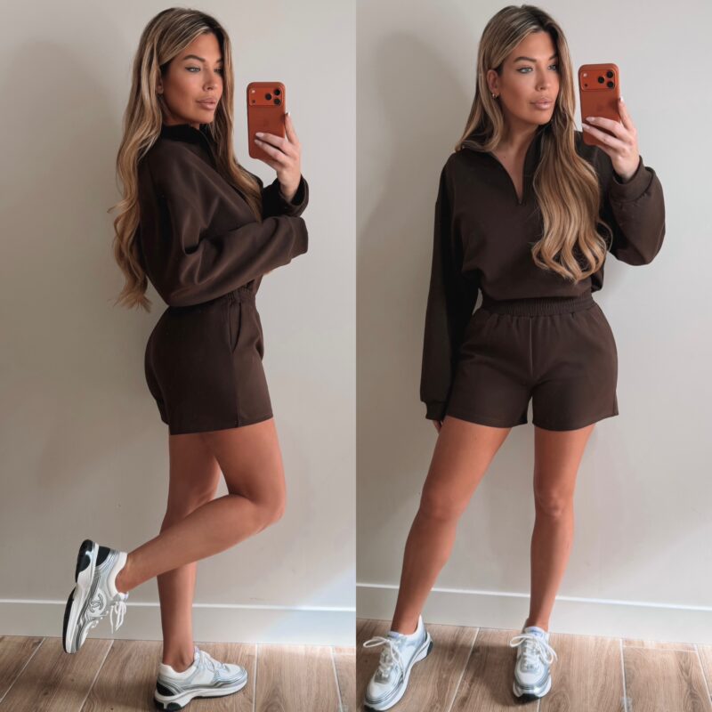 Fashion Musthave jogging set - Choco