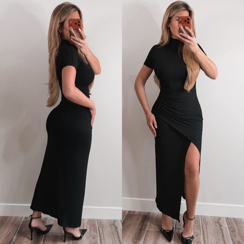 Barcelona split dress - Black