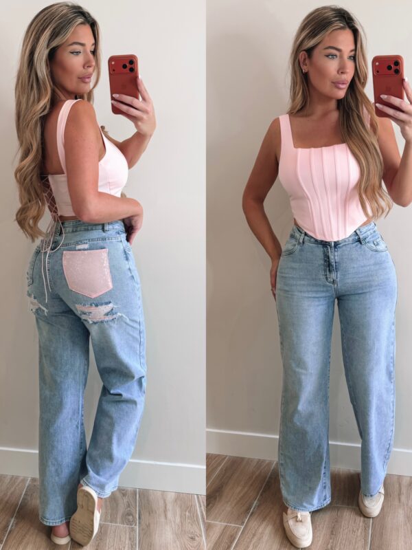 Cassie corset top - Pink