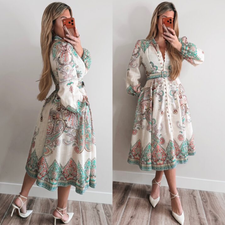 Cala longa detail dress - Multi