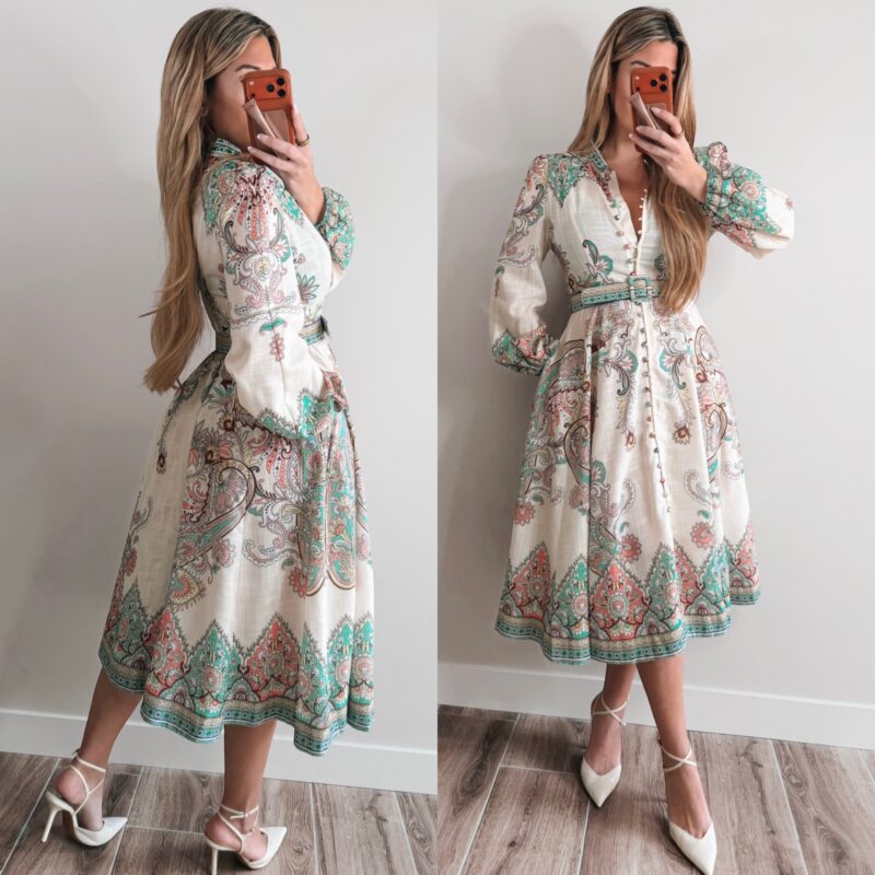 Cala longa detail dress - Multi