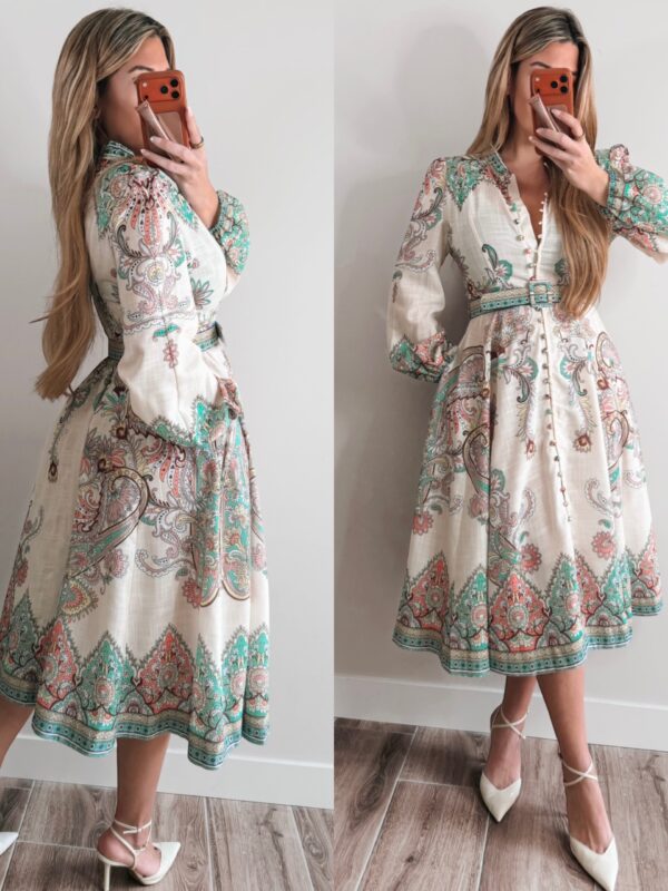 Cala longa detail dress - Multi