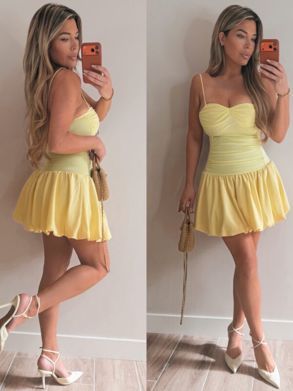 Effort ballon dress  - Yellow