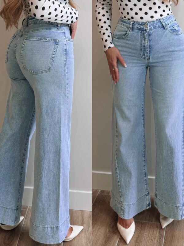 The extra wide leg jeans - Blue