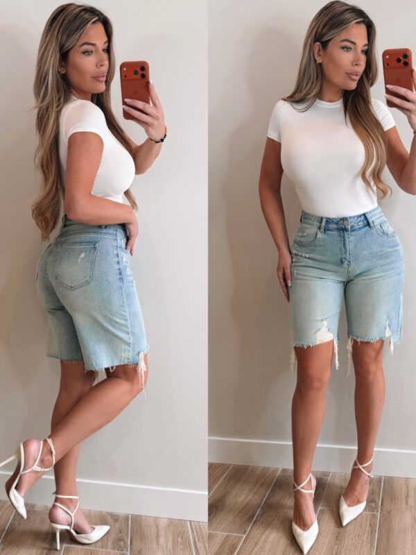 Bermuda Fashion Short - Washed Blue