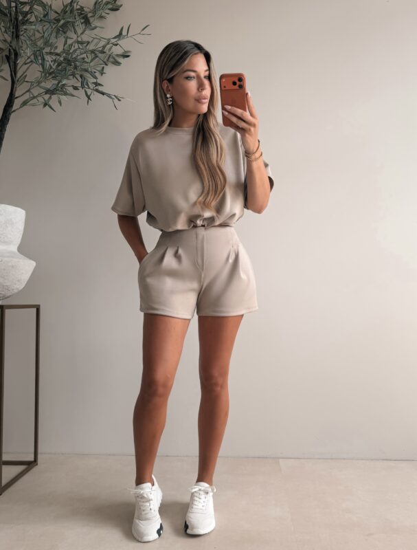 New Jogging Pantalon Set - Taupe