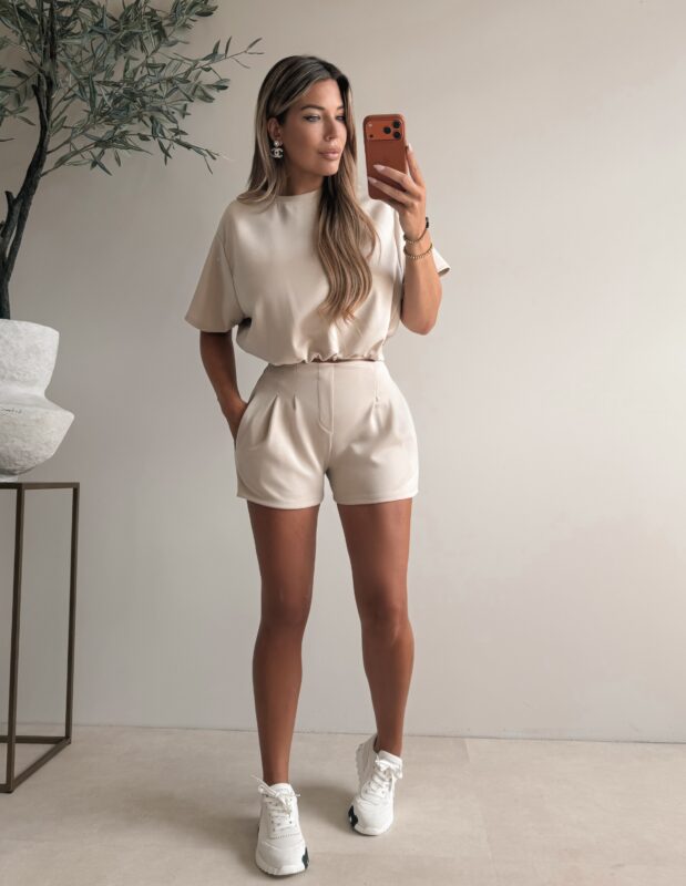 New Jogging Pantalon Set - Beige