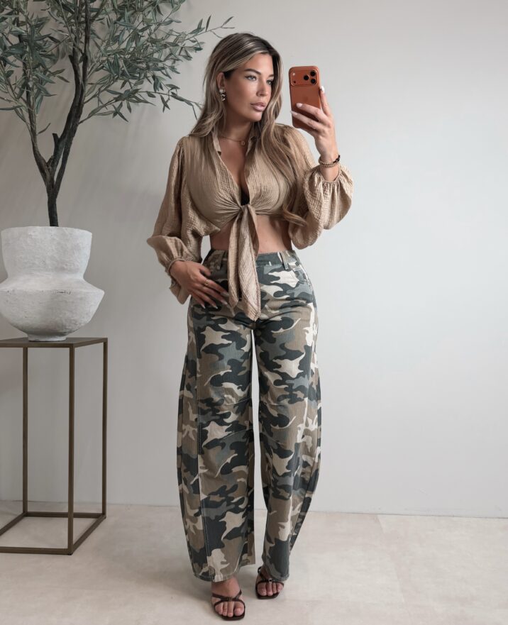 Musthave knot blouse - Nude