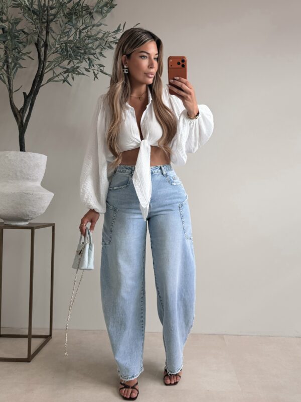 Musthave knot blouse - White