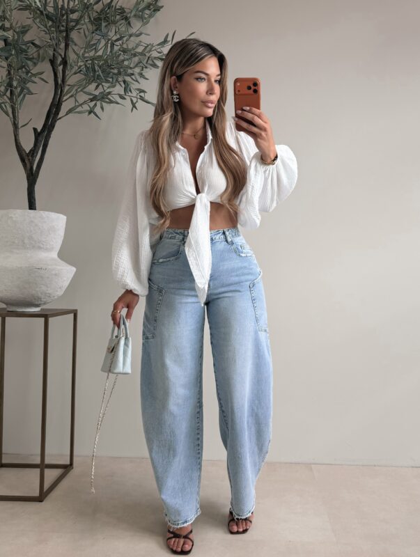 Musthave knot blouse - White