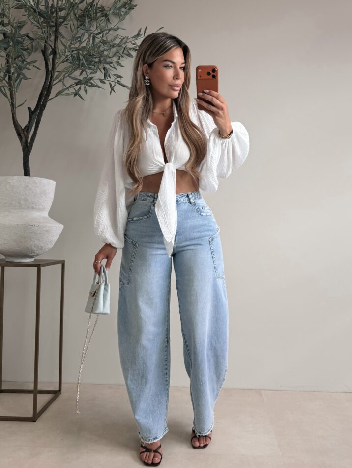 Musthave knot blouse - White