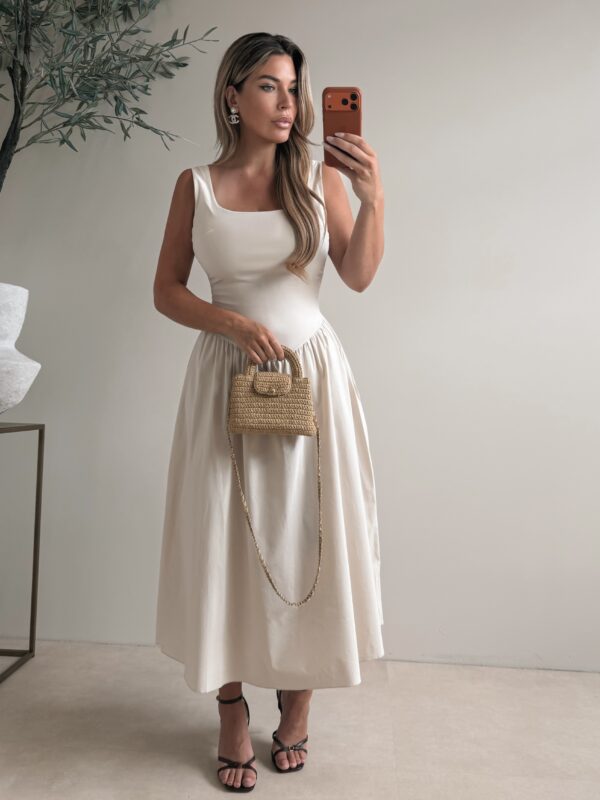 Singlet Open back dress - Beige
