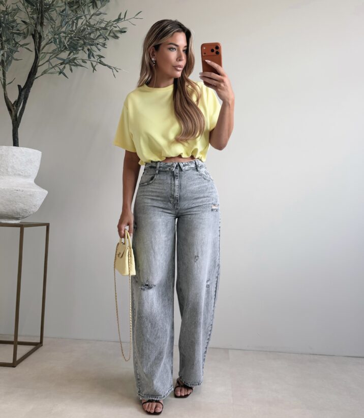 Jazz Crop top  - Yellow