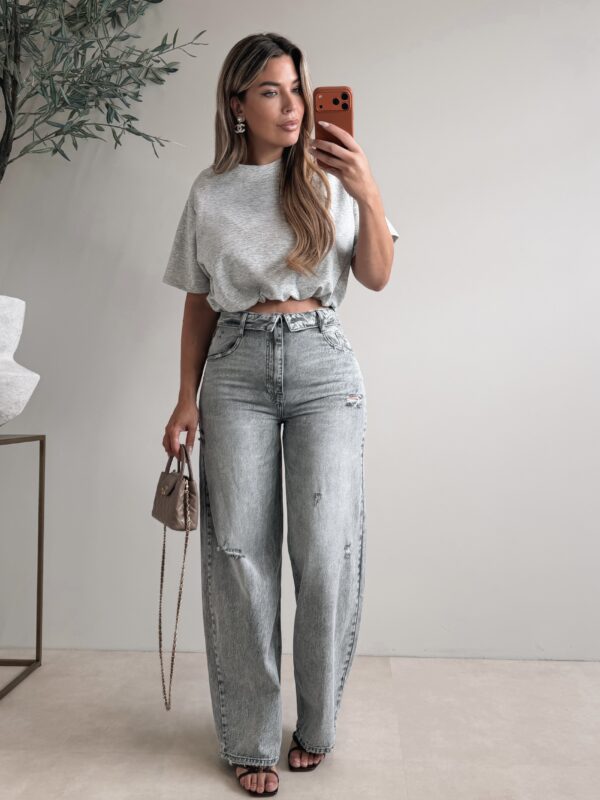 Jazz Crop top  - Grey