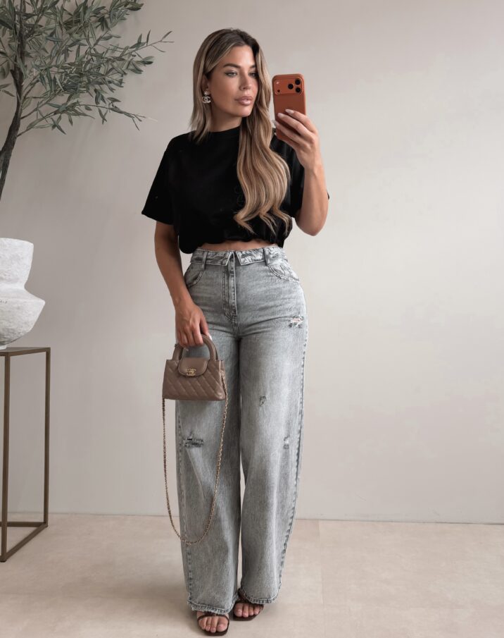 Jazz Crop top  - Black