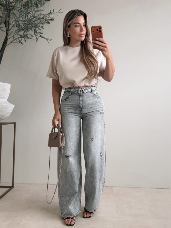 Jazz Crop top  - Beige