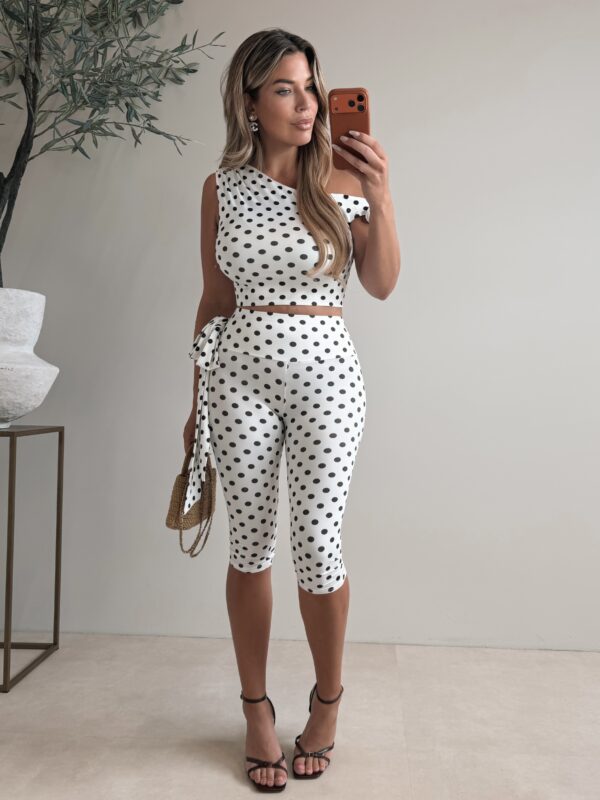 Capri Polkadot set - White