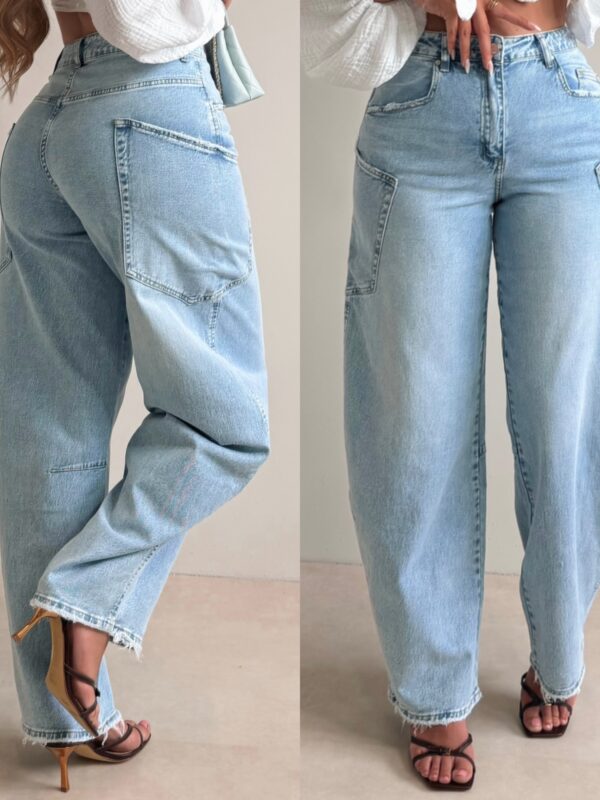The Ballon jeans pocket side - Blue