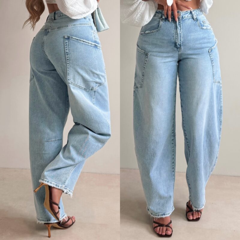 The Ballon jeans pocket side - Blue