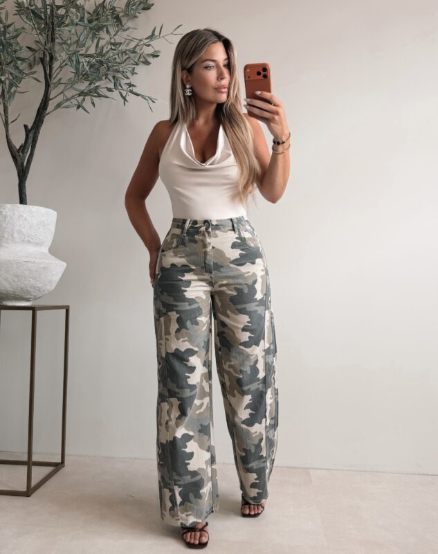 Halter Celine top - Nude
