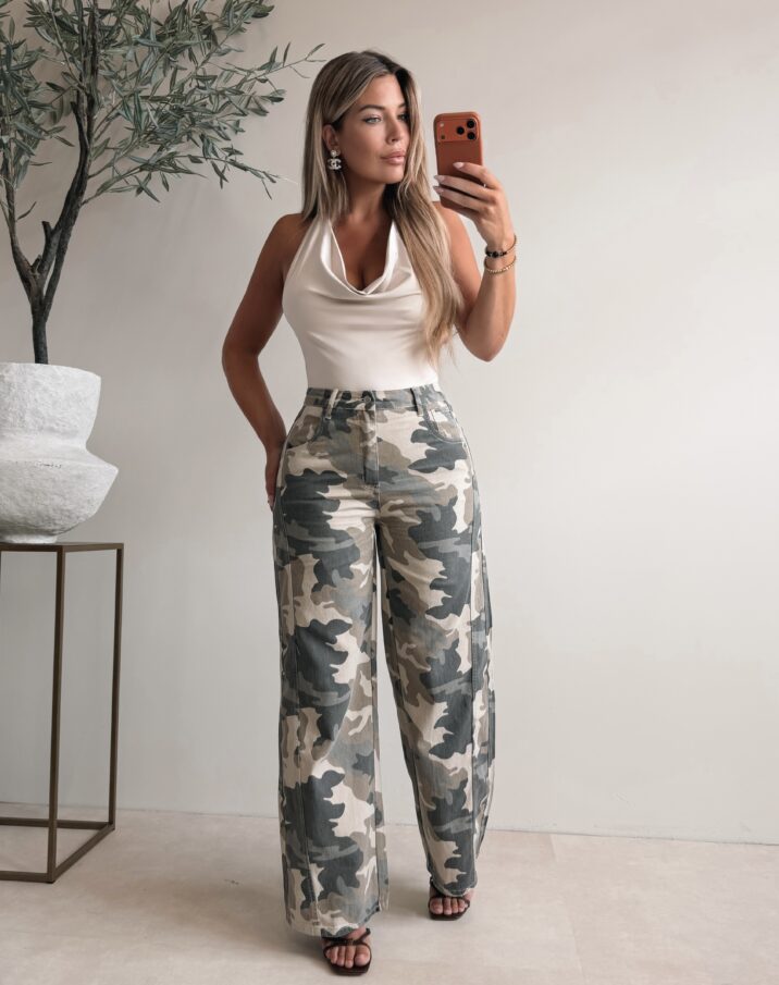Halter Celine top - Nude
