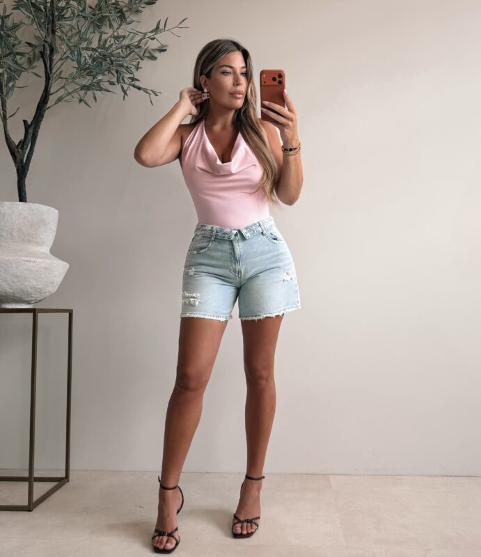 Halter Celine top - Pink
