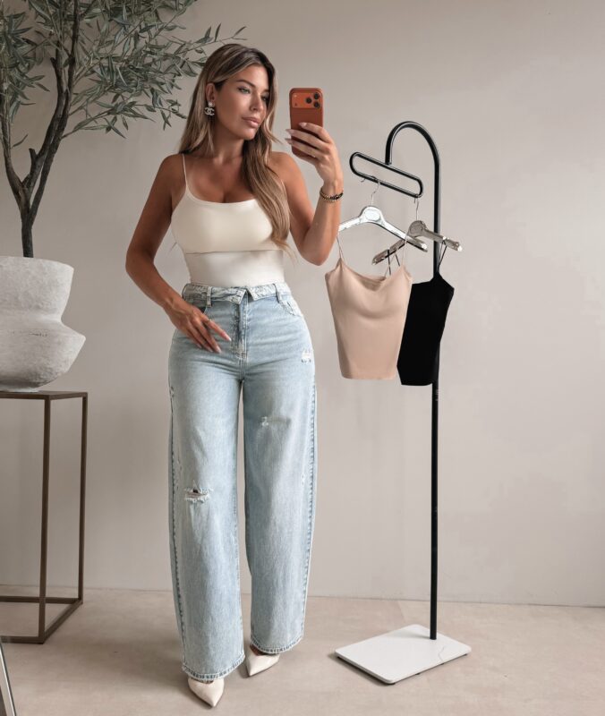 Cassie Crop top - Creme