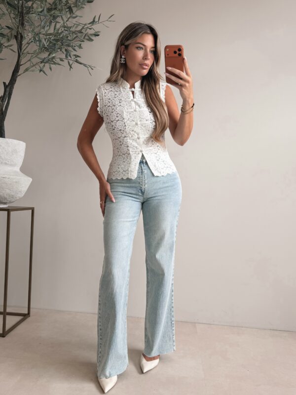 Gigi Lace top - White