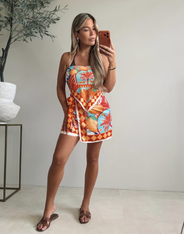 Amalfi Satin set - Orange