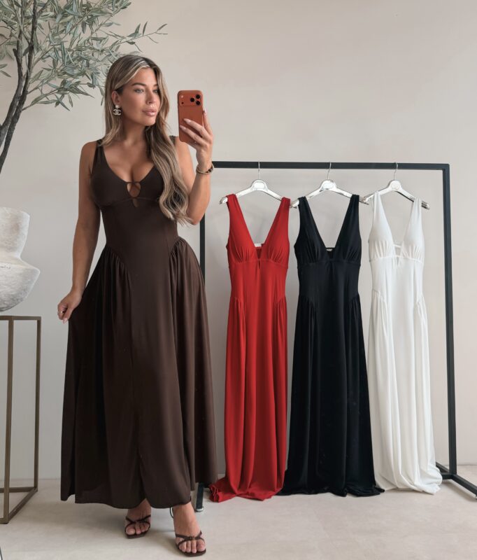 Solange maxi dress - Brown