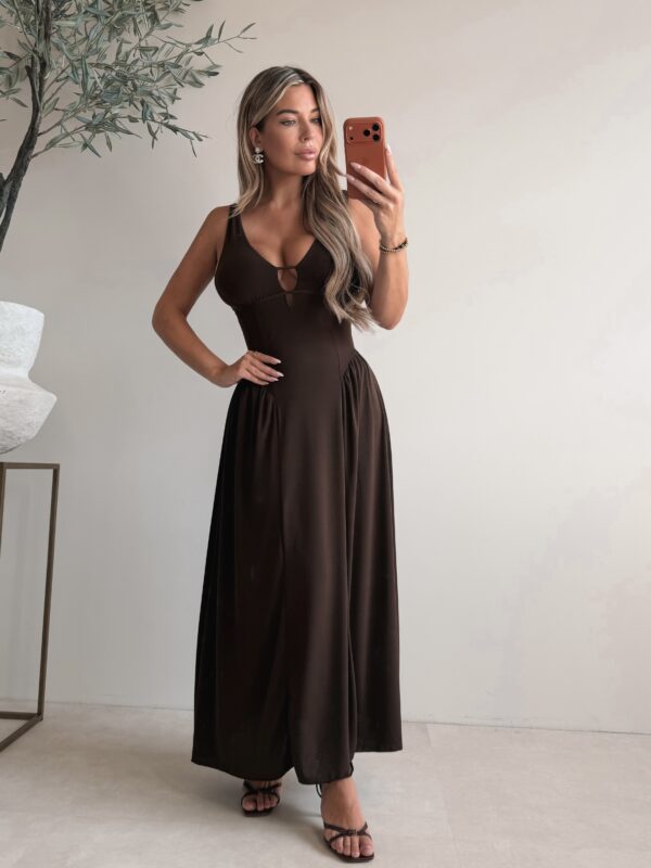 Solange maxi dress - Brown