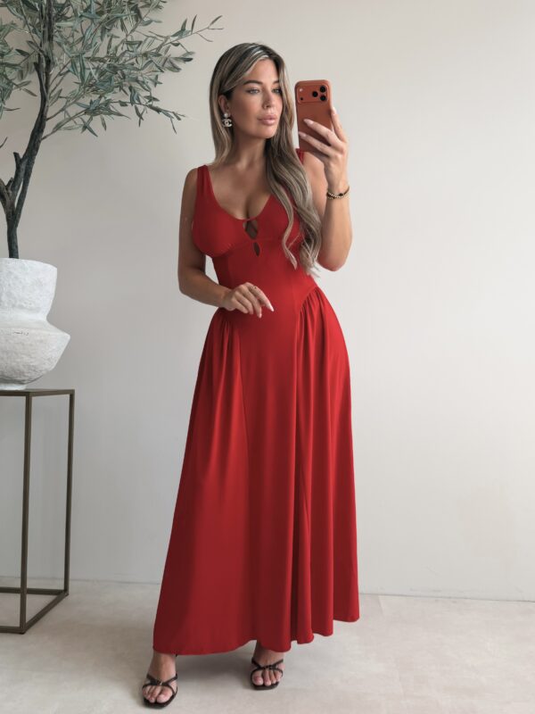 Solange maxi dress - Red