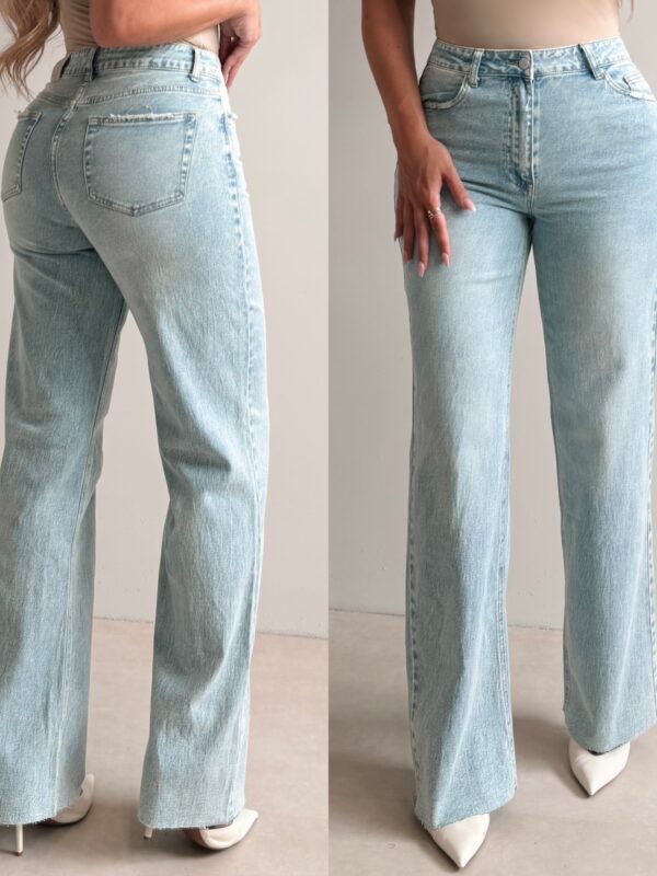 Tall Wide Leg Jeans - LightBlue