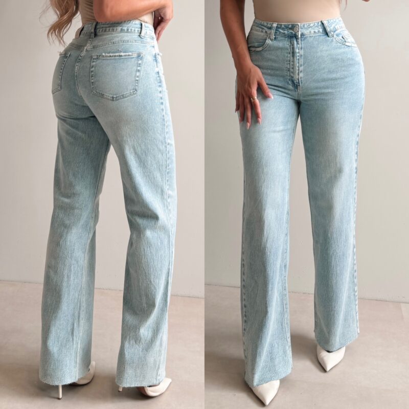 Tall Wide Leg Jeans - LightBlue