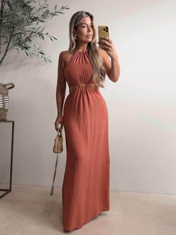Yacht Day Dress - Coral