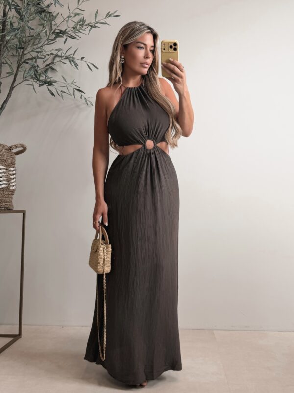 Yacht Day Dress - Brown