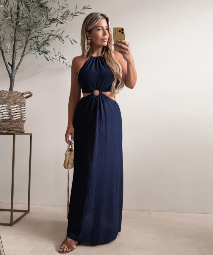 Yacht Day Dress - Navy