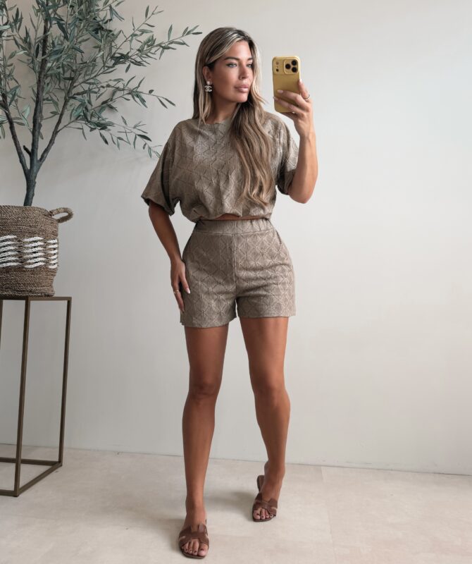 Malibu Crochet set - Taupe