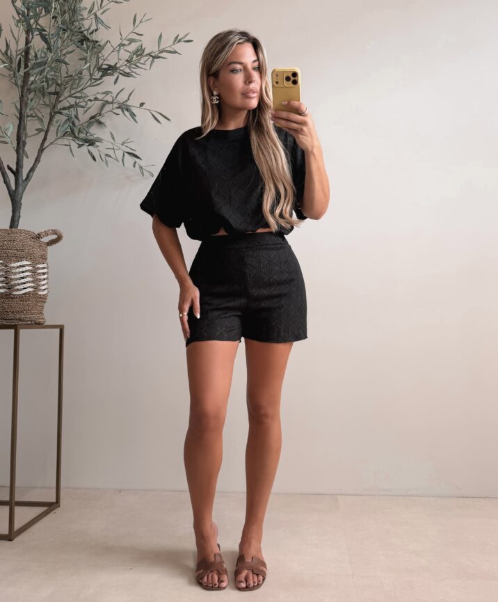 Malibu Crochet set  - Black